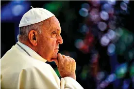  ?? ?? Pope Francis in Lisbon, Portugal, on 3 August 2023. Photograph: Vatican Media via Getty Images