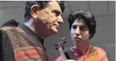  ?? AP FILE PHOTO ?? Singer Mohammad Reza Shajarian (left) waits backstage before a 2011 concert.