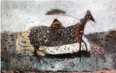 ?? LM (4) ?? Menschen und Pferde malte Zoran Musˇicˇ immer wieder; der Maler und seine Frau Ida im Doppelport­rät (ganz rechts); die Toten von Dachau (r.)