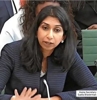  ?? ?? Home Secretary Suella Braverman