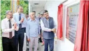  ??  ?? Dharmendra Pradhan, Minister of State for Petroleum and Natural Gas (I/C), inaugurate­s the BS-VI emission test facilities at Indianoil’s R&D Centre in Faridabad. (From L to R) Indianoil Director (R&D) SSV Ramakumar, Chairman Sanjiv Singh,and KD...