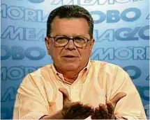  ?? Reprodução Globo Memória ?? O ex-diretor de jornalismo da Globo Alberico de Sousa Cruz