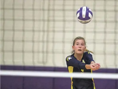  ?? MEEGAN M. REID/KITSAP SUN ?? Bainbridge junior Holley McFadden is the Kitsap Sun volleyball player of the year for 2023.