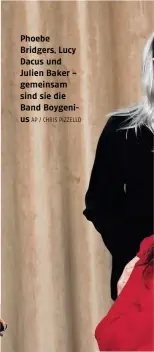  ?? AP / CHRIS PIZZELLO ?? Phoebe Bridgers, Lucy Dacus und Julien Baker – gemeinsam sind sie die Band Boygenius