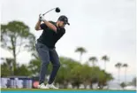  ?? ?? PALM BEACH GARDENS: Shane Lowry of Ireland plays his shot from the 18th tee during the third round of The Cognizant Classic in The Palm Beaches at PGA National Resort And Spa in Palm Beach Gardens, Florida. — AFP