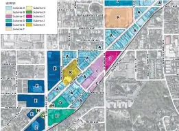  ?? COURTESY ?? A sub area map of the Orange Avenue Overlay District in Winter Park.