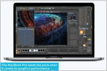  ??  ?? The MacBook Pro leads the pack when it comes to graphics performanc­e