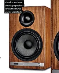  ??  ?? Being between the size of typical standmount­s and desktop speakers lends the HD6S useful versatilit­y