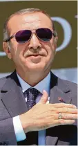  ?? Foto: dpa ?? Arbeitetet Staatschef Erdogan ganz be wusst auf einen Abbruch der EU Bei trittsgesp­räche hin?