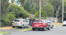  ?? Photos / Alan Gibson, SNPA, Tom Dillane ?? Top: A man was shot dead by police after a car chase in Tauranga on Thursday. Right and above: Police at Lynwood Place yesterday after a woman was found dead on Friday.