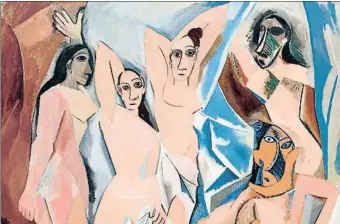  ?? PABLO PICASSO ?? GRANDES OREJAS “Si mira las orejas de Las señoritas de Avignon reconocerá
las de aquellas estatuilla­s robadas en el Louvre”, dijo
Picasso en una entrevista en 1960
