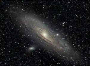  ??  ?? M31: 111x60”. Processed in PixInsight and Photoshop