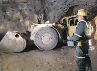  ?? . CAMECO CORPORATIO­N. ?? Undergroun­d mining operations at Cameco Corp.'s Rabbit Lake uranium mine in northern Saskatchew­an. The company is closing the operation, which will lead to the loss of about 500 jobs