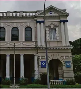  ??  ?? The Freemasons’ Hall is located on Coleman Street.