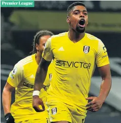  ??  ?? On target:
Fulham’s Ivan Cavaleiro celebrates scoring his side’s goal