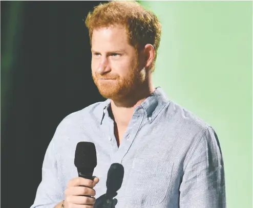  ?? VALERIE MACON / AFP VIA GETTY IMAGES ?? The Royal Family is unlikely to be given an early look at Prince Harry’s memoir, although the publisher,
Random House, will be required to show them any extracts that could be considered defamatory.