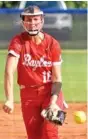  ?? STAFF PHOTO BY PATRICK MACCOON ?? Baylor junior Avery Shamblin pitched a four-inning nohitter Tuesday in a 12-0 road win over GPS.