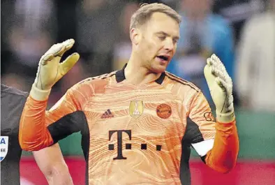  ?? BILD: Imago ?? Zum Verzweifel­n: München Manuel Neuer.