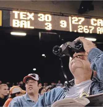  ?? ASSOCIATED PRESS FILE PHOTO ?? The Texas Rangers set Major League Baseball’s margin-of-victory record in 2007 when they beat Baltimore by 27 runs, 30-3. The Washington Nationals led by as many as 24 runs against the New York Mets on Tuesday.