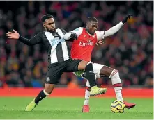  ?? GETTY IMAGES ?? Newcastle United defender Danny Rose, left, is reluctant for the Premier League to restart in England.