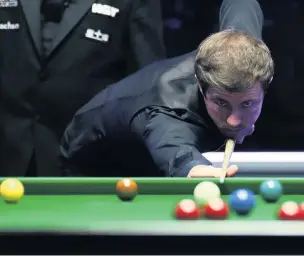  ??  ?? Jack Lisowski lost 9-2 to Judd Trump in Milton Keynes