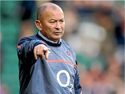  ??  ?? England coach Eddie Jones says the British and Irish Lions should be favoured to win the first test against the All Blacks next year.