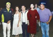  ??  ?? ( From left) Dr. Mikee Romero, Solenn Heussaff, Vichai Srivaddhan­aprabha, Tippy Choungrang­see and Anthony Garcia.