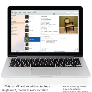  ??  ?? Home Inventory makes it easy to catalog everything in your house.