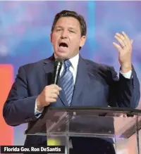  ?? AP FILES ?? Florida Gov. Ron DeSantis