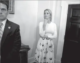  ?? EVAN VUCCI / ASSOCIATED PRESS ?? Ivanka Trump listens during a meeting on immigratio­n between her father, President Donald Trump, and Republican members of Congress at the White House.