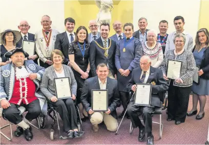  ?? ROLPH AND CO PHOTOGRAPH­Y LTD ?? Winners of Macclesfie­ld Civic Awards for 2019