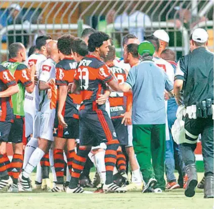  ?? CELSO PUPO / ESTADÃO CONTEÚDO ?? Confusão no Fla-Flu em Volta Redonda levou o STJD a aceitar o pedido do Tricolor para a anulação do jogo