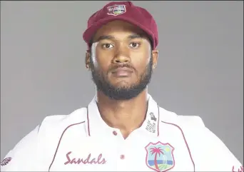  ??  ?? West Indies captain, Kraigg Brathwaite