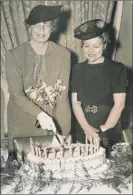  ??  ?? Hope ridings miller, right, with eleanor roosevelt, at a luncheon of the Women’s national Press Club celebratin­g the first lady’s 54th birthday on oct. 11, 1938, Willard Hotel, Washington.