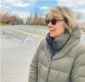  ?? ANTHONY SALAMONE/THE MORNING CALL ?? Shari Wilson, of Wilson Avenue, was among the hundreds of Bethlehem residents evacuated from their homes Thursdayaf­ter a tanker truck overturned.