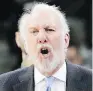  ??  ?? Gregg Popovich