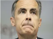  ?? MATT DUNHAM/AFP/Getty Images ?? Bank of England Governor Mark Carney’s planning of strategy for Britain’s possible exit from the European Union was
accidental­ly leaked in an email to a journalist.