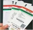  ??  ?? It has been alleged that the Aadhaar scheme infringes on the ‘fundamenta­l right to privacy’.