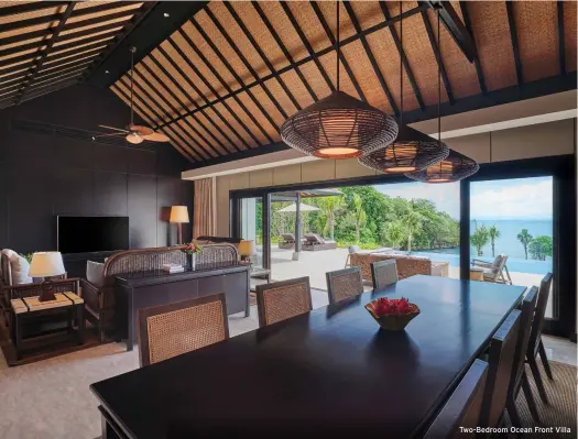  ??  ?? Two-bedroom Ocean Front Villa