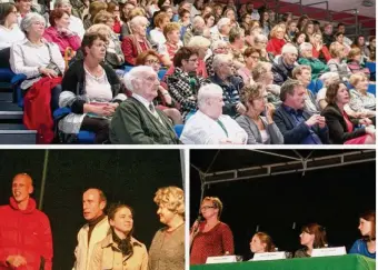  ??  ?? Près de 250 personnes ont été au rendez-vous, lundi, dans le Hall du Champ de Foire.