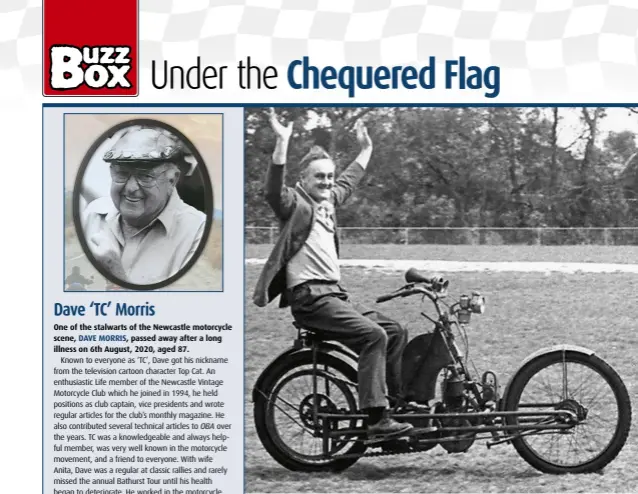  ??  ?? Warren Hicks on his 1906 Zenith Bi-car with 500cc Fafnir engine.