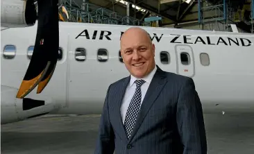  ?? STUFF ?? Air New Zealand chief executive Christophe­r Luxon told staff in January that although the airline’s full-year profit downgrade was disappoint­ing, new destinatio­ns were on the horizon.