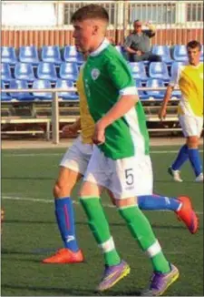  ??  ?? Thomas Maher from Sligo has been selected for the Irish Senior Cerebral Palsy soccer squad which begins training in April.