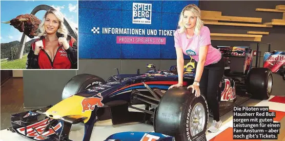  ??  ?? Die Piloten von Hausherr Red Bull sorgen mit guten Leistungen für einen Fan- Ansturm – aber nochgibt’s Tickets.