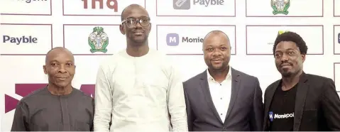  ?? ?? Co- founder, Techcastle Foundation, Chike Onwuegbuch­i ( left); Head, Partnershi­p, Monipoint Inc, Efemena Ogie; Editor, Techeconom­y, Peter Oluka, and PR Manager for Moniepoint Inc, Bemigho Awala, during the Payments Forum Nigeria ( PAFON 1.0) event on ‘ Payments: Trust, Security and Privacy in AI era’ held in Lagos.
