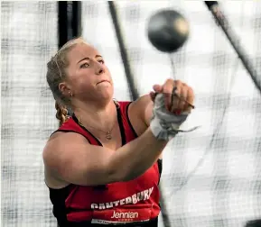  ??  ?? Lauren Bruce has soared up the world rankings after breaking the national hammer throw record last September.