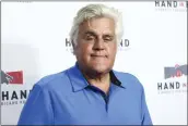  ?? JOHN SALANGSANG — INVISION/AP ?? Jay Leno says he broke his collarbone and two ribs and cracked his kneecaps in a motorcyle accident on Jan. 17.