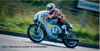  ??  ?? Peter Shannon in action at Cookstown.