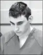  ?? REUTERS ?? Nikolas Cruz appears in court on Monday accused of last week’s school shooting in Florida.