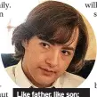  ?? ?? Like father, like son: Michael Gandolfini as young Tony Soprano